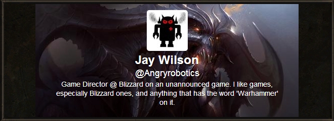 Джей Уилсон - директор неанонсированого проекта Blizzard?